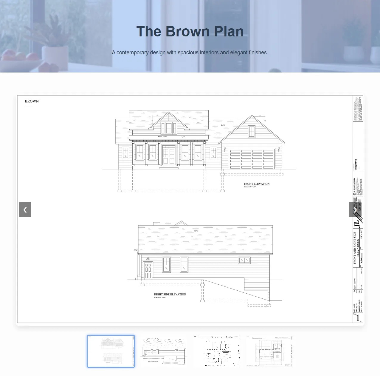 Current website view for JL Custom Home Plans