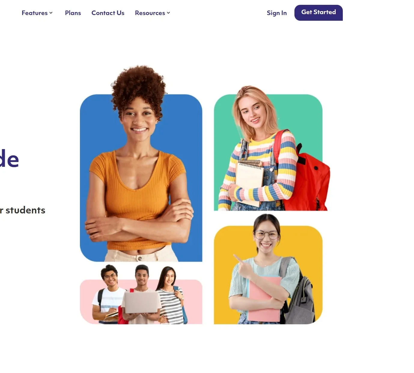 Current website view for SpeechCloud